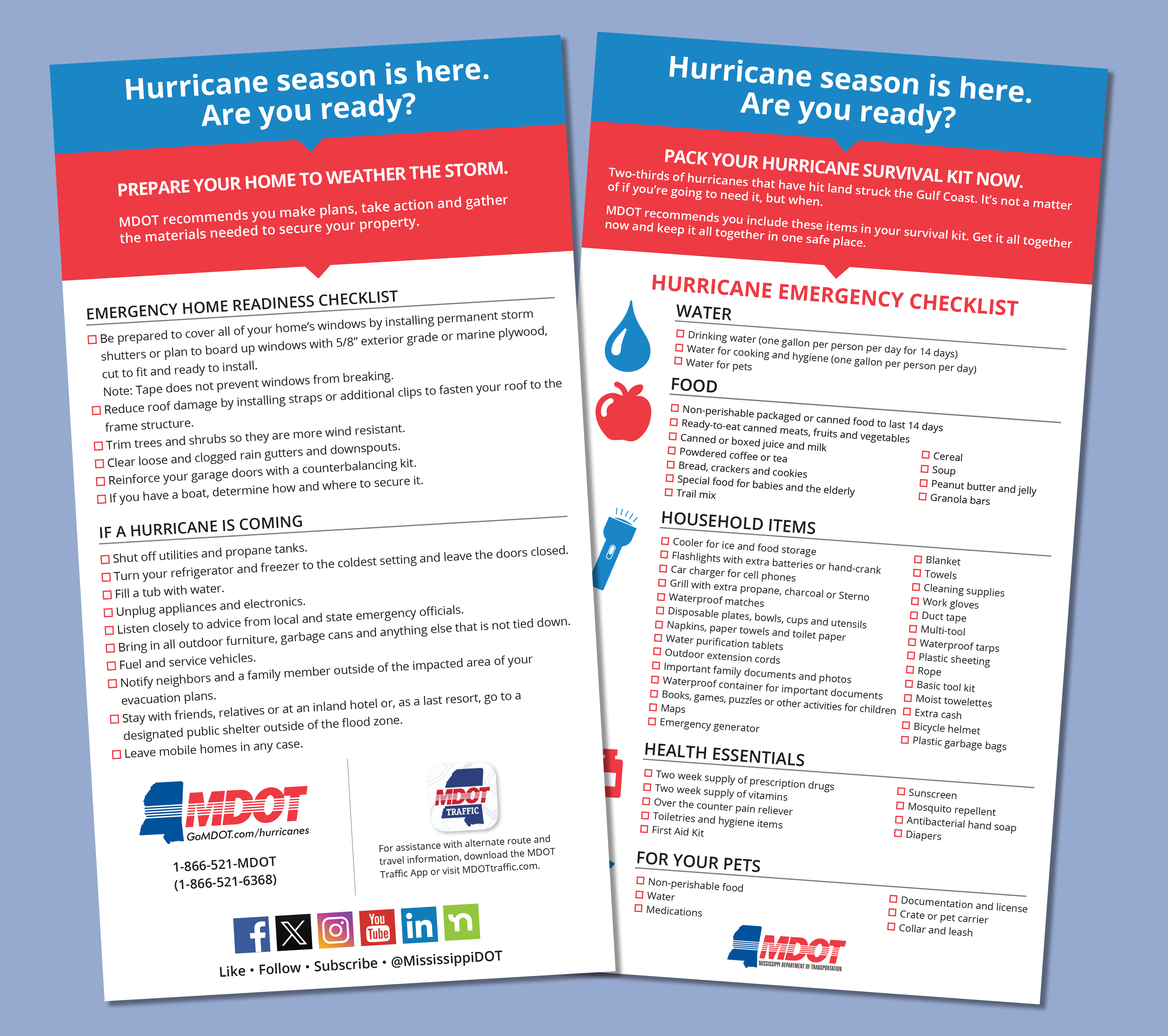 Hurricane Prep Card